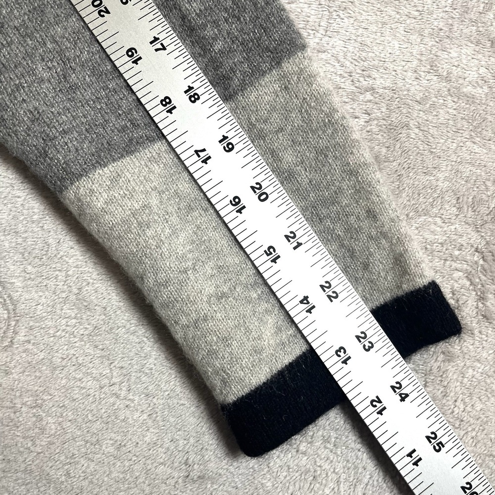 Charter Club Cashmere Sweater Cardigan Pink Grey Black Colorblock Size Large - Picture 5 of 7